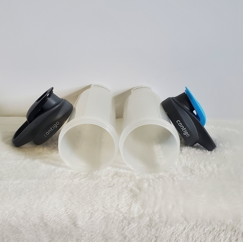 Contigo Clear Gray Blue Shake & Go 24 Oz Bottles Set Of 2 - Picture 5 of 15
